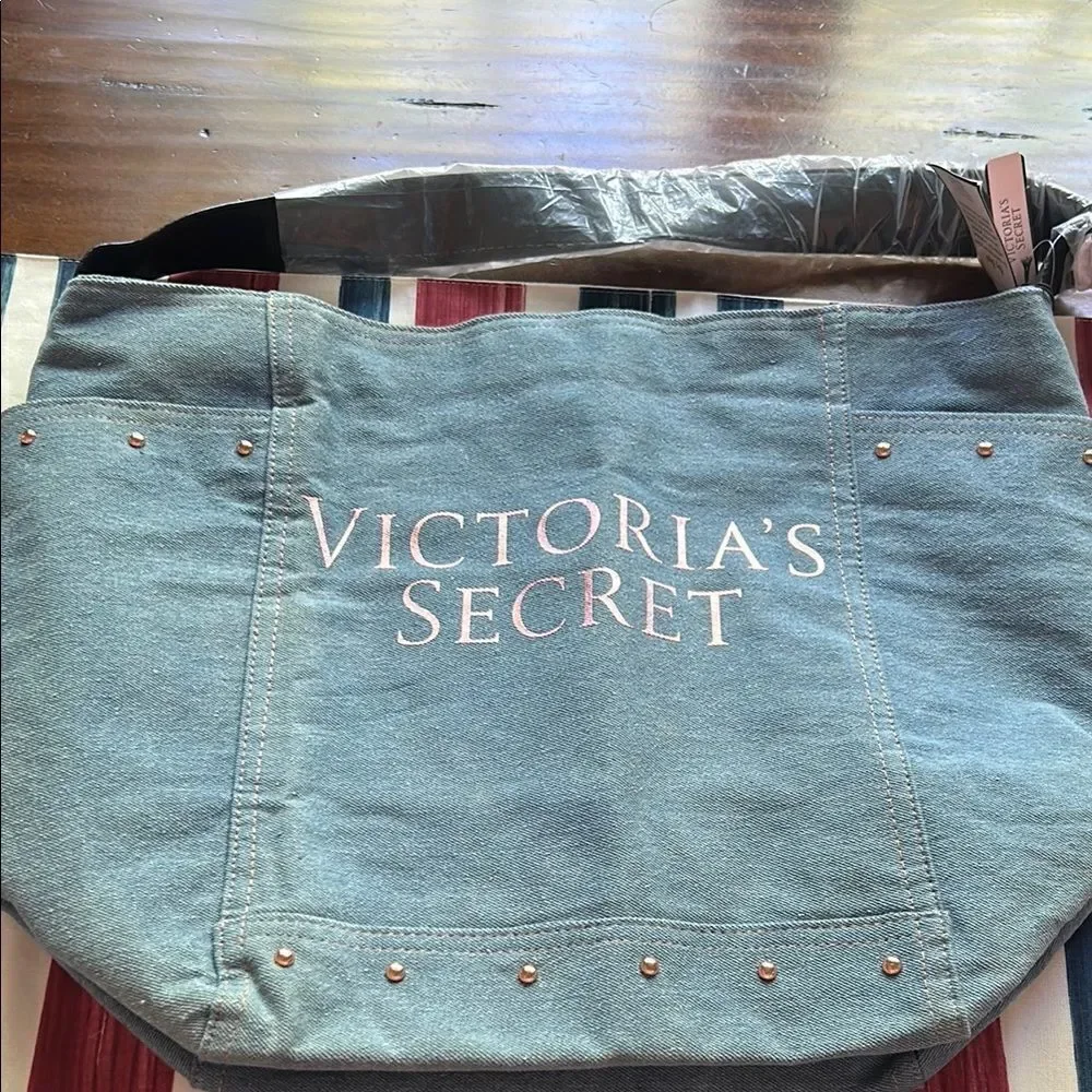 Victoria's Secret Blue Tote Bag NWT